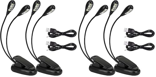Lampe pour pupitre à musique 8 LED avec câble USB GERUI