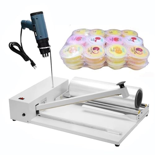 Nicvrea Shrink Film Shrink Wrap Sealer, Shrink Wrap Machine 2 In 1 Hand Wrapping Machine Shrink Wrap Machine With 1800W Heat Gun 30cm