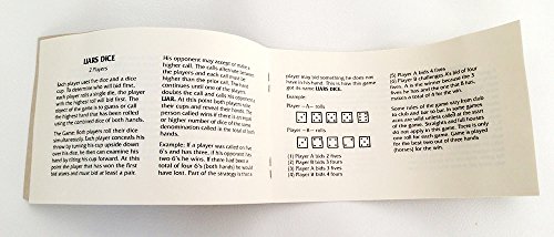 Golden Gate Dice Cup Set Of Four In Walnut Presentation Case Includes Twenty White Dice And A Book Of Dice Games (Includes Liars Dice) (Dice Shaker Cup Set) #TOP7