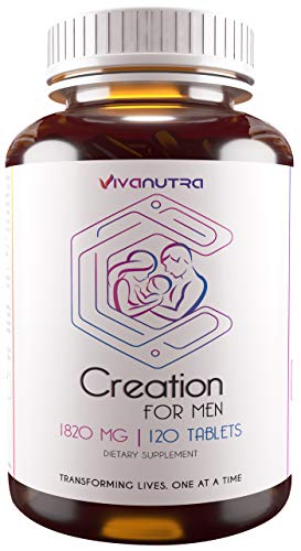 Male Fertility Supplement 120 Ct - Support Mens Sperm Count, Healthy Volume, Motility