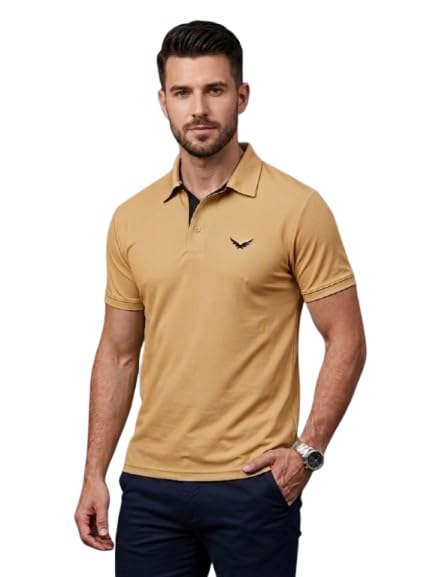 Tshirt for Man Regular Fit Half Sleeve Polo Neck Perfect Travel Outdoor Casual Look Tshirt for Men-picture-47
