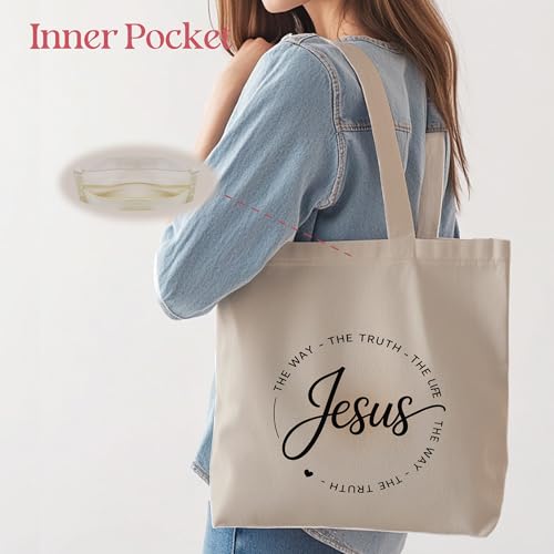 Image of Aesthetic Tote Bag for Women | Medium Size with Inner Pocket | Stylish & Practical
