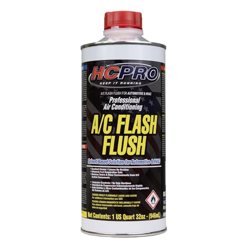 AC Flush Solvent - 32 oz HVAC Line Cleaner for Car...