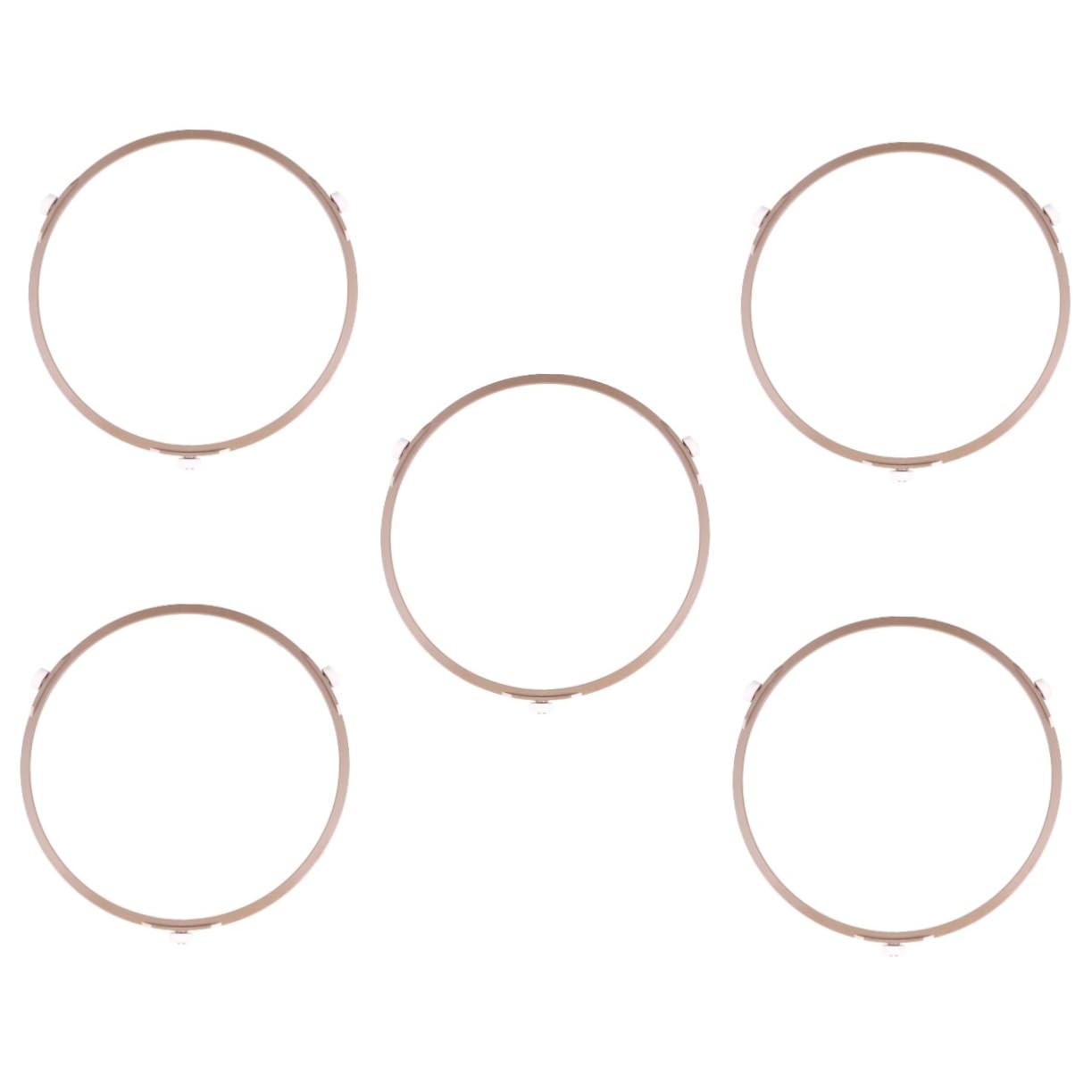 Uonlytech 5pièces Anneau De Support Pour Plateau Tournant De - Accessoire Verre Roulettes Pour Plaque Tournante Maintien Stable Pour Cuisson Uniforme