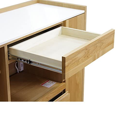 Amazon｜【日本製 完成品】キッチンカウンター 幅144cm アルダー無垢材