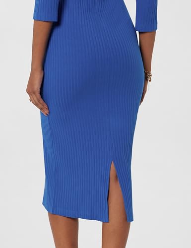 Image of barcino Women's Cotton Blend Midi Bodycon Dress