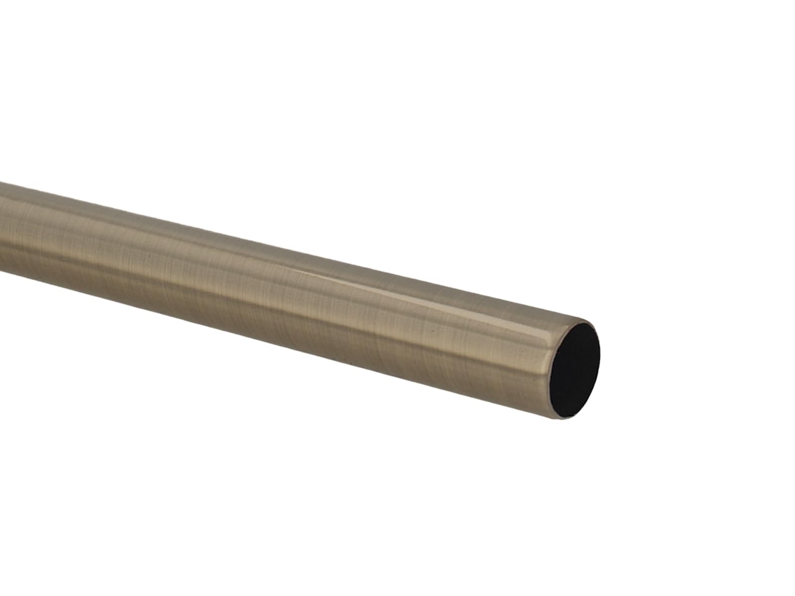 Kit Bastone per Tende in metallo 25/19mm Ottone Antico Montaggio a Muro 240 cm Zoya