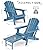 Set of 2 Oversized Outdoor Wooden Folding Adirondack Chair with Retractable Ottoman, Pre-Assembled BackRest & SeatBoard, Wood Patio Chair for Garden Backyard Porch Pool Deck Firepit