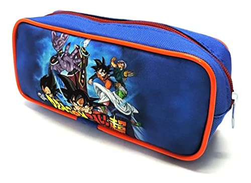 Kit Completo Mochila Infantil Dragon Ba ll Z Goku Super Rodinhas Tam G Azul F5