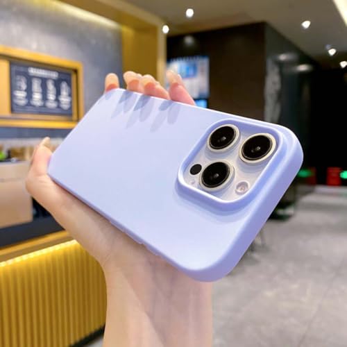 Coque antichoc iPhone 15 Pro silicone souple violet clair protectrice