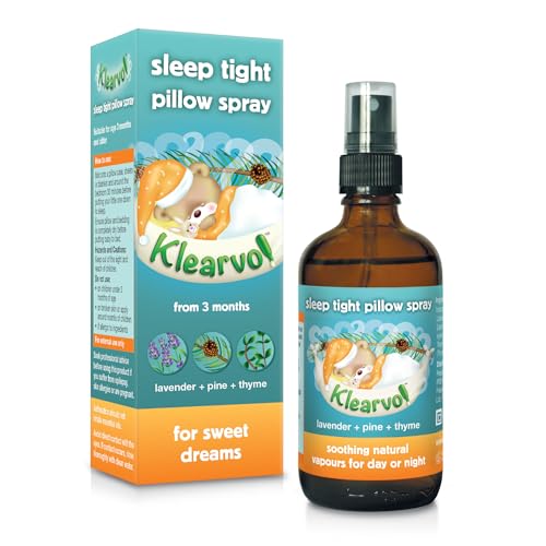 Klearvol Sleep Tight Pillow Spray 100 ml (Pack of 1) Lavender Pine & Thyme Natural Vapours for Sweet Dreams - Suitable for 3+ Month Year Olds