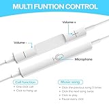 USB C Headphones, Wired USB C Earphones with Microphone and Volume Controller,HiFi Stereo In Ear USB Type C Earbuds, for iPhone 15/16/17 Pro Max, iPad Pro,Samsung Galaxy S21S20 Pixel 9 - Image 4