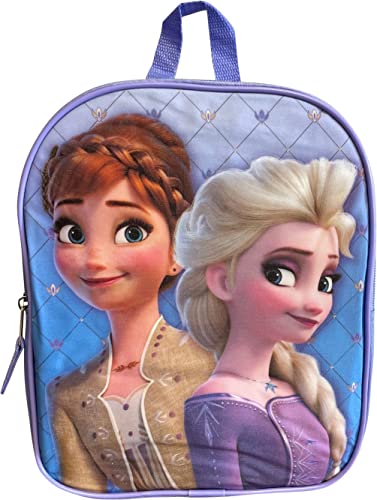 Disney Frozen Preschool Backpack for Kids, Toddlers ~ Disney School Supplies with Elsa & Anna 11" Mini Backpack