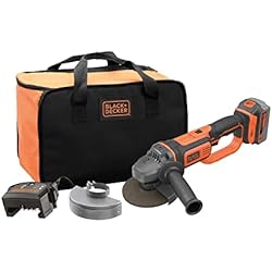 BLACK+DECKER BCG720M1 Amoladora 125mm con batería de litio 18V (4Ah) y bolsa de transporte