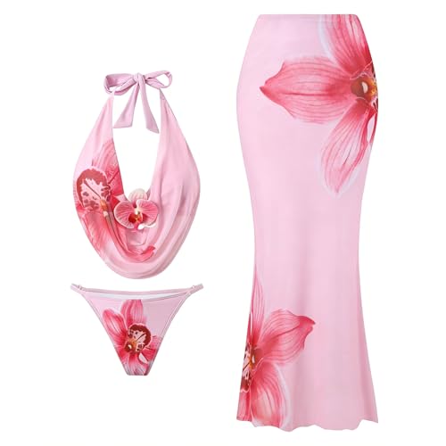 Tankini femme confortable masquant les imperfections ensemble 3 pièces anti-frottement