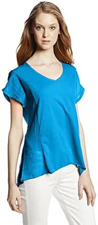 Mod-O-Doc Women's Supreme Jersey Short Sleeve Sheer Inset V-Neck Tee ...