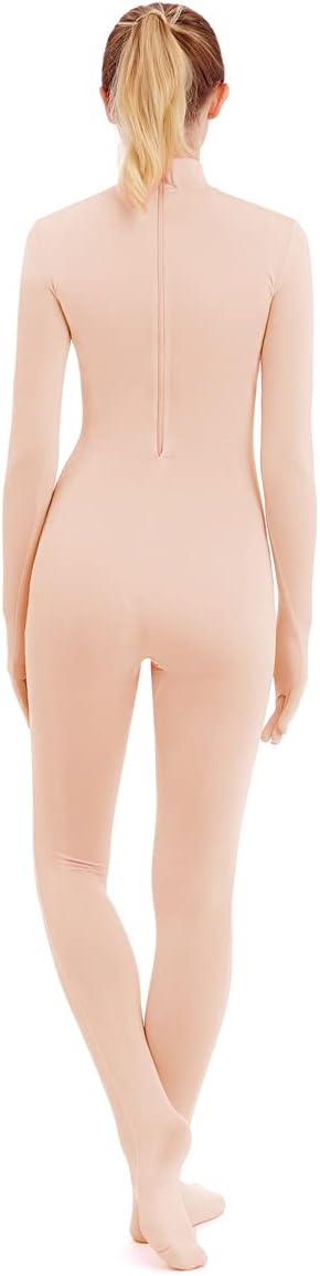 SUPRNOWA Full Body Unitard Turtleneck Spandex Footed/Footless Long Sleeve Unisex - Image 2