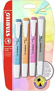 Highlighter - STABILO swing cool - Pack of 2 - Yellow/Pink
