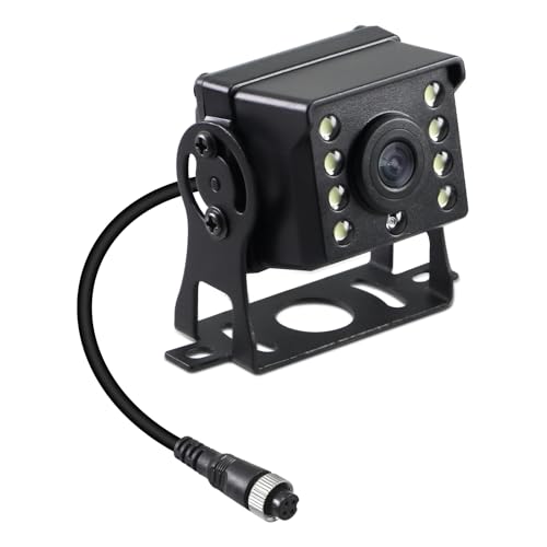 Rückfahrkamera, HD 8 LED Nachtsicht Rückfahrkamera mit 4 Pin Aviation Stecker, IP68 wasserdicht, 110° Weitwinkel, geeignet für LKW/Anhänger/Busse/Lieferwagen (9-36 V) Rückfahrkamera, HD 8 LED Nachtsicht Rückfahrkamera mit 4 Pin Aviation Stecker, IP68 wasserdicht, 110° Weitwinkel, geeignet für LKW/Anhänger/Busse/Lieferwagen (9-36 V)