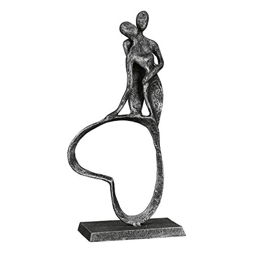 Casablanca - Skulptur, Figur, Dekofigur - Stand by me - antik Silber - 23 x 11 x 5 cm