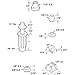 Prime-Line N 7539 Bi-fold Door Top Pivot and Cap Repair Kit, Plastic Base Fits 3/8 In. Diameter, 7 Pairs Cap Assortment, Spring-Loaded (1 Kit)