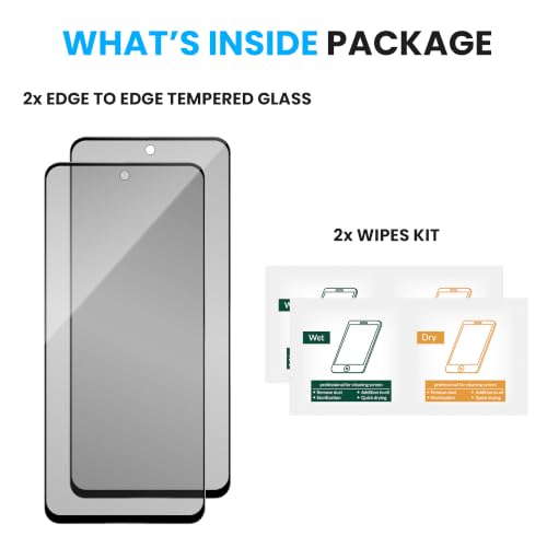 Image of FIRST MART Military-Grade Matte Anti-Glare Tempered Glass for Motorola G77 Power (6.59 Inch) With Installation Kit | Edge to Edge Coverage |Anti Glare, Bubble-Free [2 Pack]
