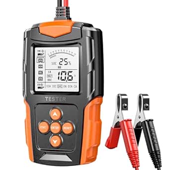 Car Battery Tester 12V 24V Battery Load Tester, 3Ah-200Ah Automotive LCD Auto Battery Analyzer- Digital Bad Cell Test Tool and Vehicle Battery Health Checker for Truck Motorcycle SUV Boat and More