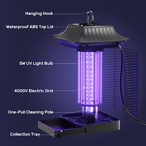 Sahara Sailor Bug Zapper For Outdoor And Indoor, High Powered Electric Insect Fly Trap, Mosquito Repellent For Home Garden Backyard Patio #TOP1