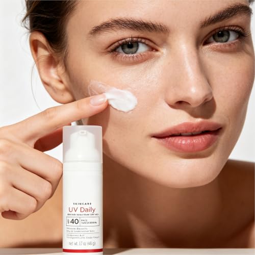 Image of UV Daily SPF 40 Face Sunscreen Moisturizer with Zinc Oxide, Daily Face Moisturizer with SPF, Sunscreen