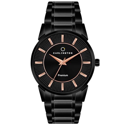 Carlington Premium Watch for Men with Black Colored Chain Watch f...