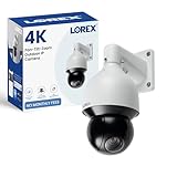 Lorex 4K Ultra HD PTZ Camera | 25× Optical Zoom | 360° Rotation | Color Night Vision | IK10 Vandal-Resistant | IP67 Weatherproof | 30fps Recording | Wired NVR Required