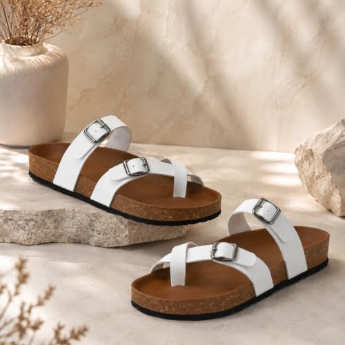 Image of Centrino Sandals for Men | Berkin-Style Slip-On Casual Sandal with Open Toe Design | Comfortable PU Footbed, Arch Support & Lightweight On-Grip Sole for Outdoor Wear (7312)