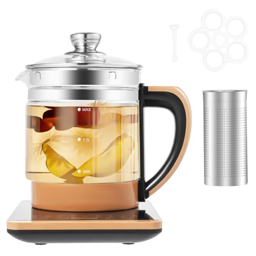 Tetera eléctrica con infusor de té 1.8 L multiuso
