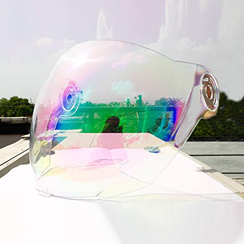 Image of Steelbird SBA-2 Helmet Visor Compatible for All SBA-2 and SBA-3 Model Helmets (Night Vision Rainbow Visor)