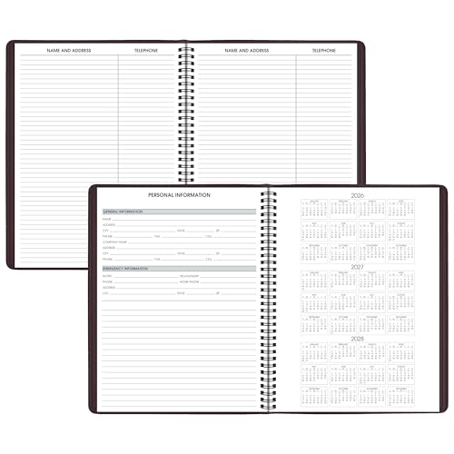 Image of AT-A-GLANCE 2027 Appointment Book Planner, Weekly, 13-Month Jan-Jan, 8.25 inch x 11 inch, Winestone (709505027)