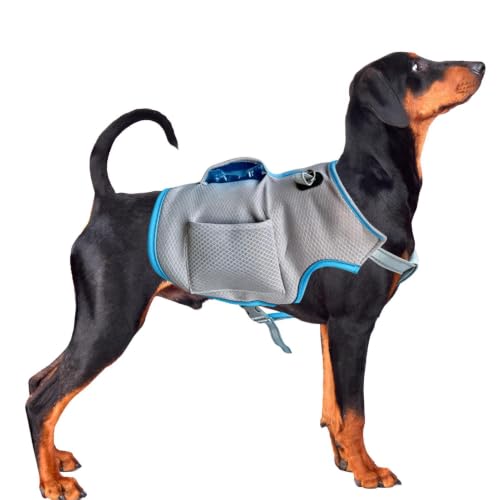 Chaleco refrigerante para perros transpirable con sistema ajustable de hielo 2
