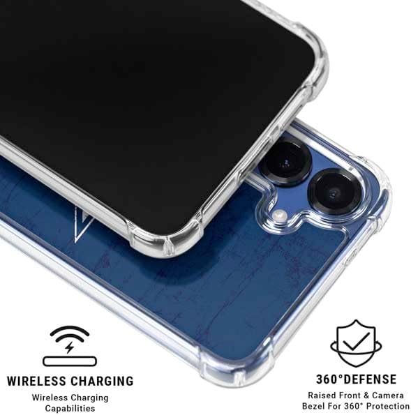 Skinit Clear Phone Case Compatible with Galaxy S25 FE - Officially Licensed NFL Dallas Cowboys Distressed Design