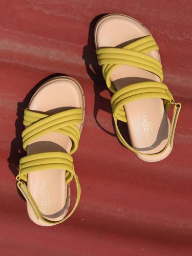 Image of MONROW Fancy and Stylish Trendy and Lightweight Casual Regularwear Vegan Flatform For Women and Girls