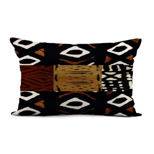 Hodkhno PC Throw Pillow Cover 12X20 Inch Africa Contemporary African Chic Home Decor Pillowcase Lumbar Pillow Case Cushion Cover For Sofa Couch Bed cover