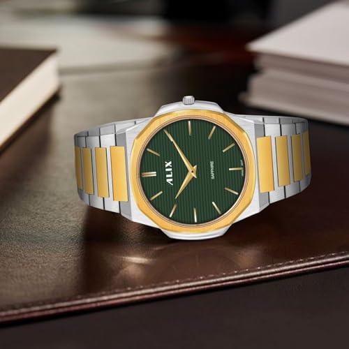 Image of ALIX AL2913 Men's Waterproof Multifunctional Stainless Steel Strap Quartz Analog Watch
