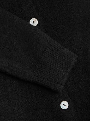 Image of CIDER Knit Round Neckline Solid Cardigan