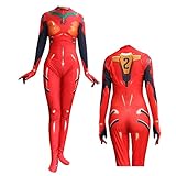 TWBOST Anime Cosplay Asuka Langley Soryu Women's Bodysuit Halloween Costume (M)