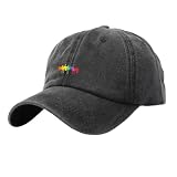 Generisch LGBTQ Pride Rainbow Frühlings- -Baseballkappe im LGBT-Protagonismen-Stil für den Alltag Outdoor-Aktivitäten – passend zum lässigen LGBT-Protagonisten-Monat (Black, One Size)