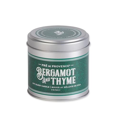 Image of Pre de Provence Bergamot & Thyme Men's Fragrance Collection, Soy Candle, 200 G