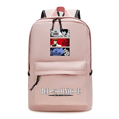 Image of famesale Death Note Backpack Unisex Student Shoulder Bag L Lawliet Yagami Light Cosplay School Bag Travel Backpack Daypack for Girls Boys