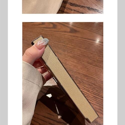 Housse Samsung Galaxy Z Fold 5 étui antichoc cuir or rose avec vitre écran