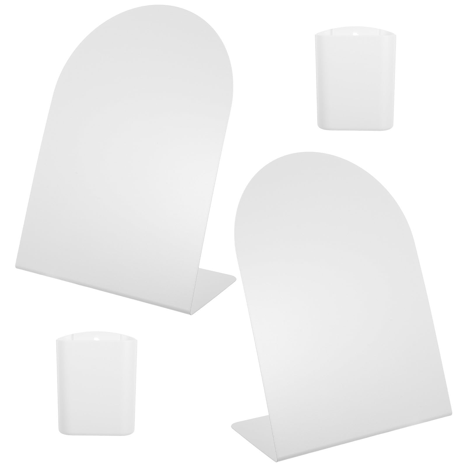 2 Sätze Magnetische Tisch Memotafel aus Eisen mit Stifthaltern