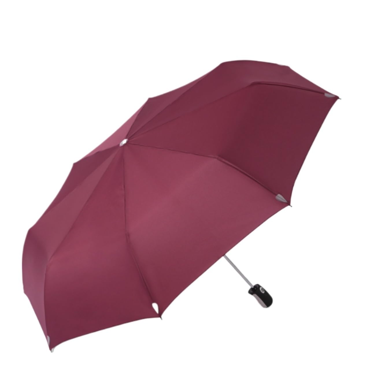Parasol Damski Parasol składany, wzmocniony, trzykrotnie składany, wiatroszczelny, automatycznie otwierany i zamykany Parasolka Kobieca(Rot)