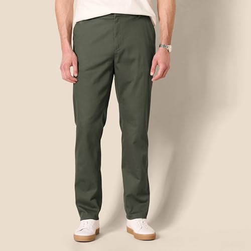 Image of Amazon Essentials Men's Slim-Fit Wrinkle-Resistant Flat-Front Stretch Chino Pant