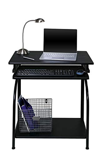 Onespace Stanton Computer Desk With Pullout Keyboard Tray, Black #TOP5
